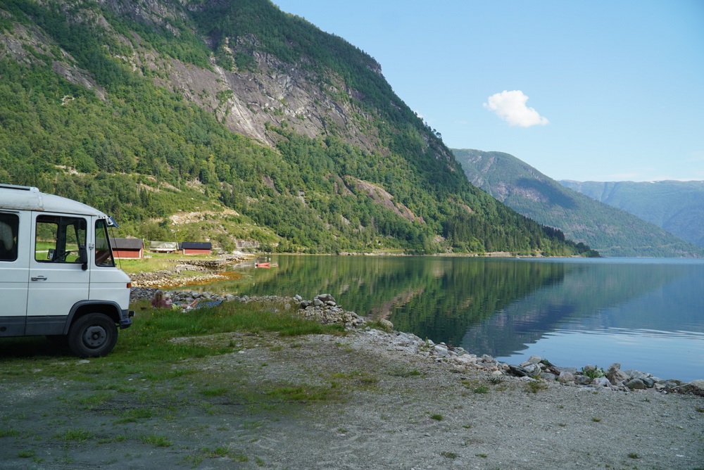 uitzicht camper Noorwegen