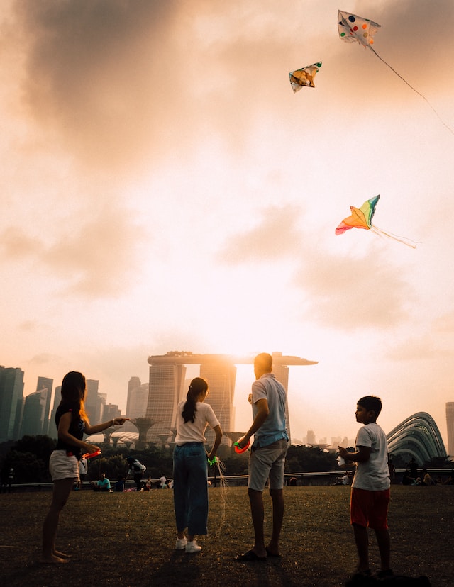 vliegeren in Singapore
