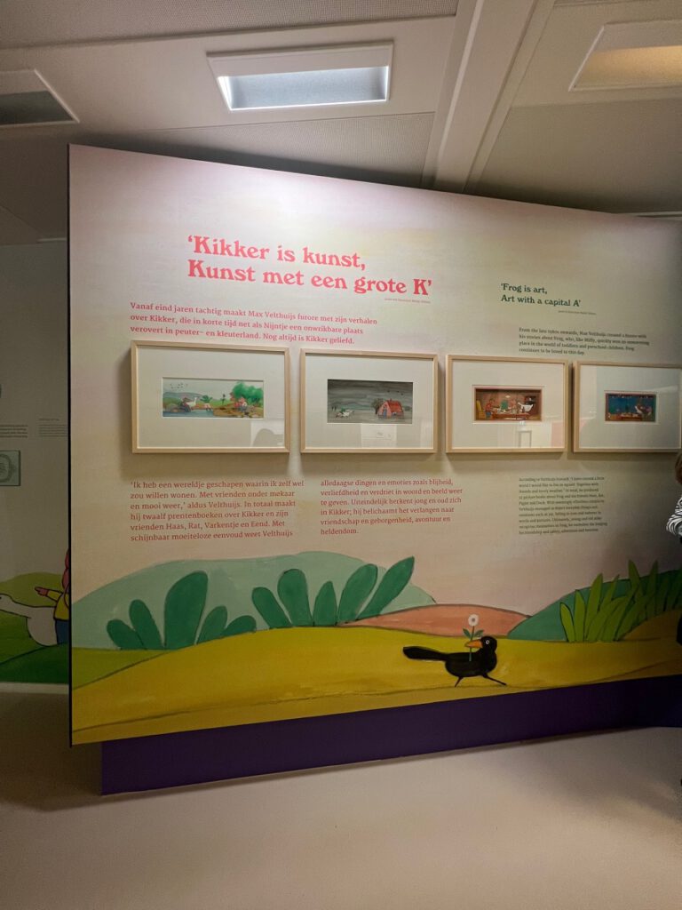 Kikker tentoonstelling in het Kinderboekenmuseum