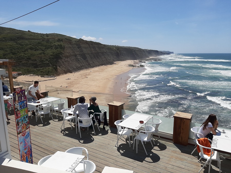 Magoito strand uitzicht in Portugal