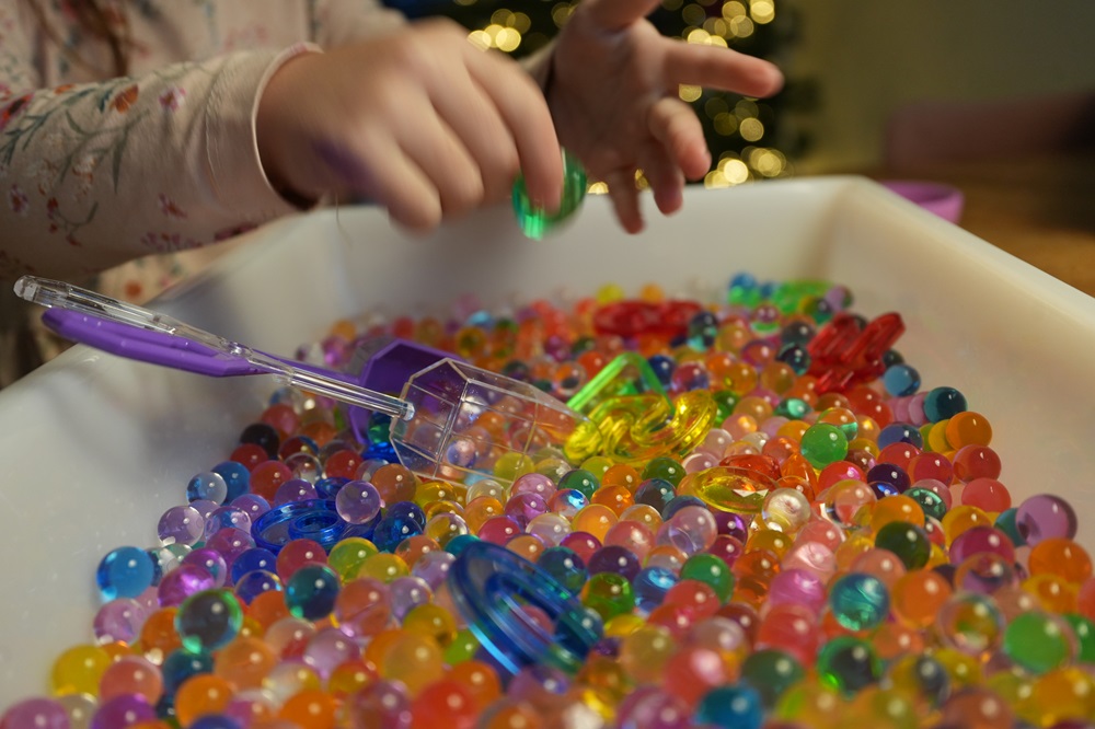Spelen met waterparels (sensorisch speelgoed) incl. WIN!